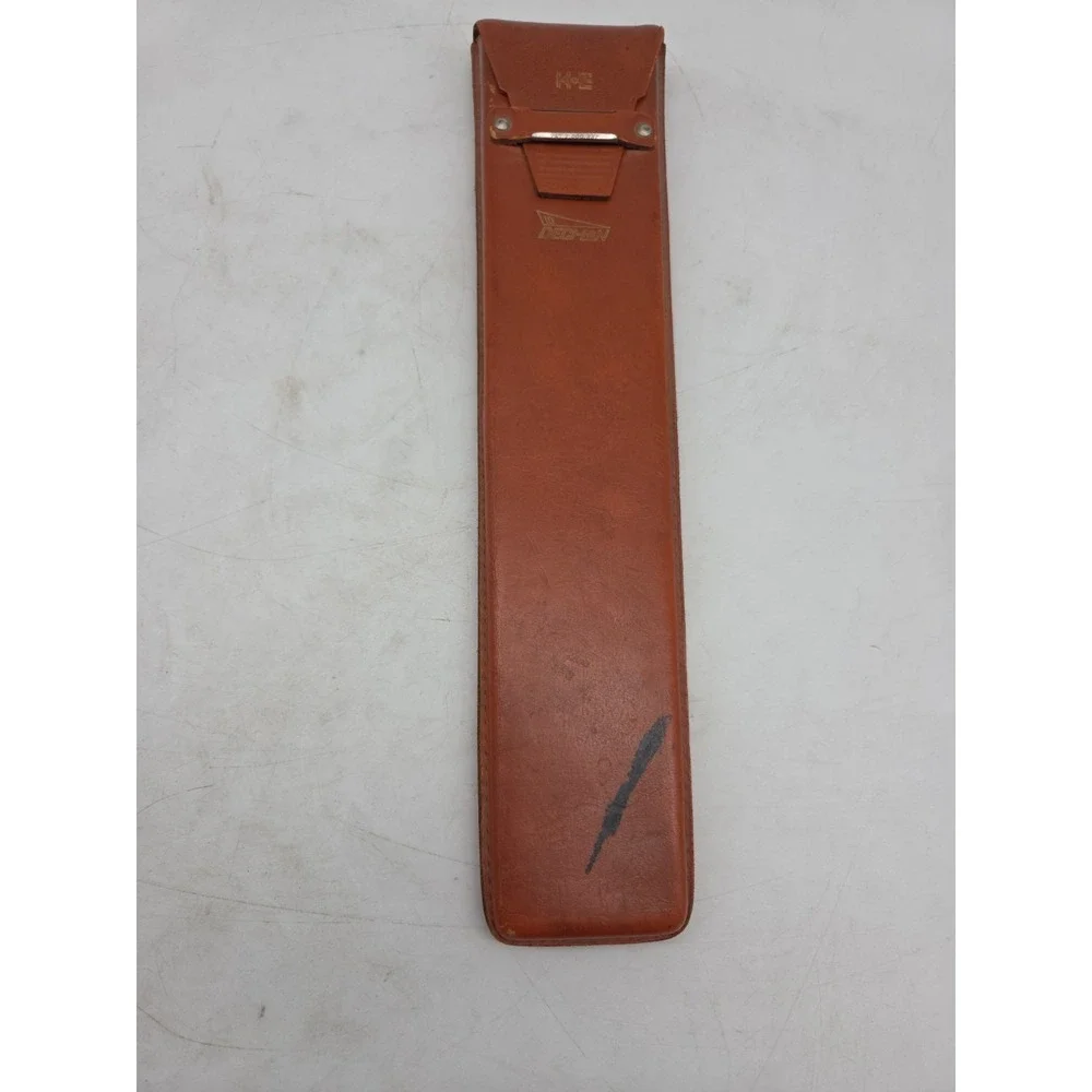 Keuffel & Esser K&E Deci-Lon 10 Slide Rule 68 1100 Leather Case USA Vintage